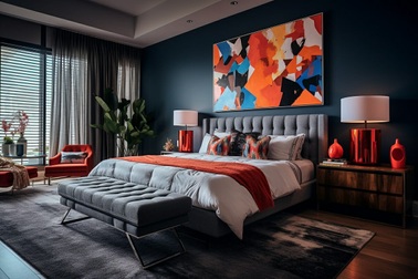 bedroom paint color ideas with navy 1728827298700